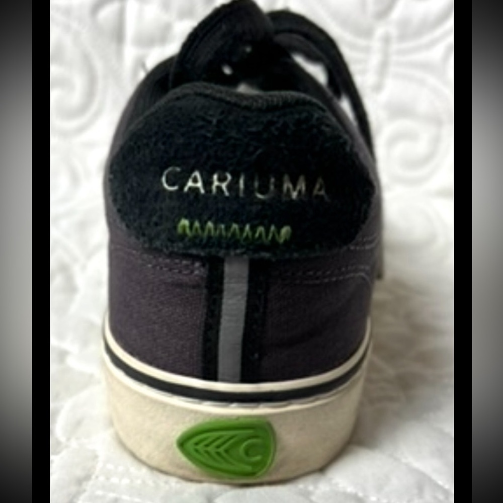 CARIUMA Naoica Tennis Blue Gray Shoe Lace Up Suede Canvas Tie Size 8.5 - Picture 7 of 16